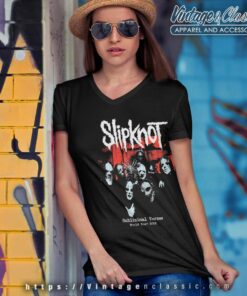 Slipknot Shirt Subliminal Verses World Tour V Neck TShirt