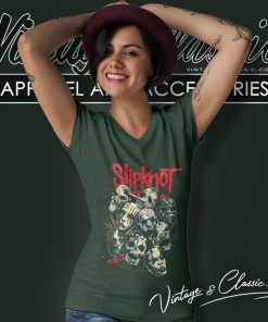 Slipknot Shirt Vintage Style Rock Band Slipknot V Neck TShirt
