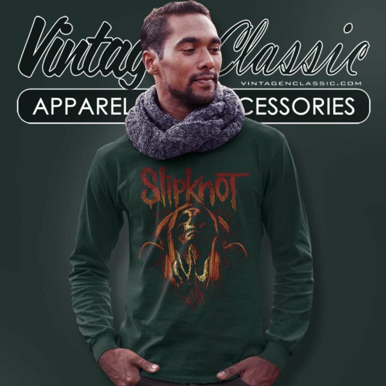 Slipknot Skull Crest Long Sleeve Tee Slipknot Skull Crest Long Sleeve Tee