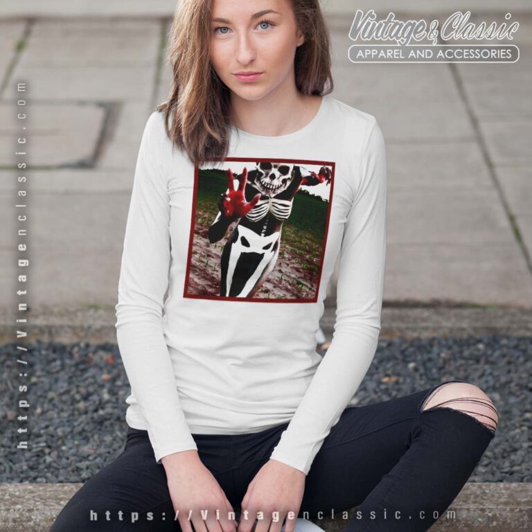 Slipknot Skull Girl Photo Longsleeves Slipknot Skull Girl Photo Longsleeves