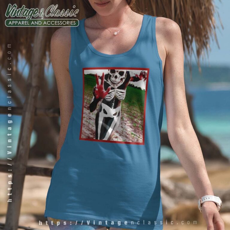 Slipknot Skull Girl Photo Tanktop Slipknot Skull Girl Photo Tanktop
