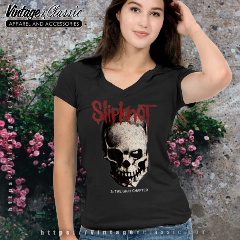 Slipknot Skull and Tribal Vneck Slipknot Skull and Tribal Vneck