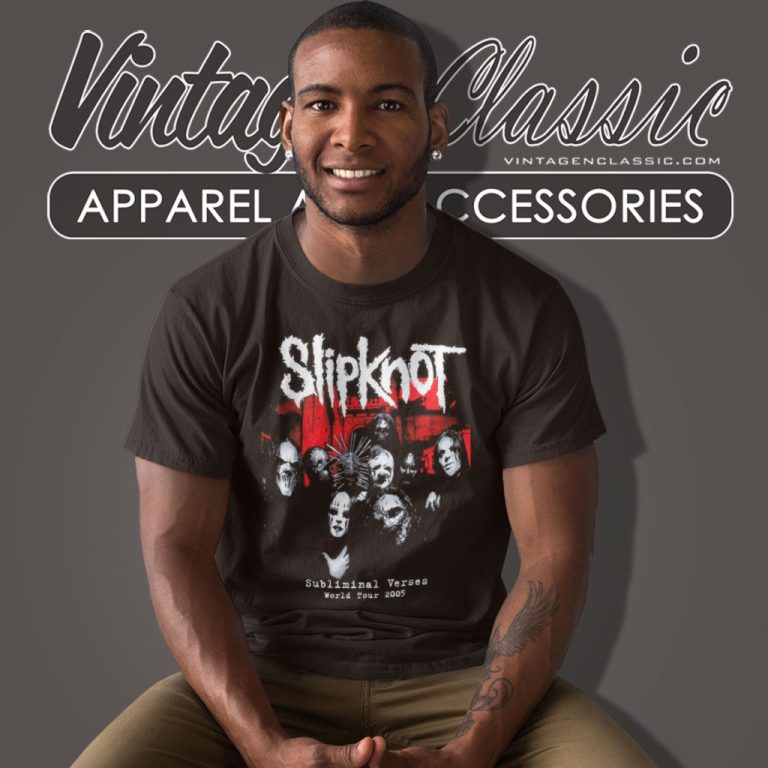 Slipknot Subliminal Verse World Tour T Shirt 1 Slipknot Subliminal Verse World Tour T Shirt 1