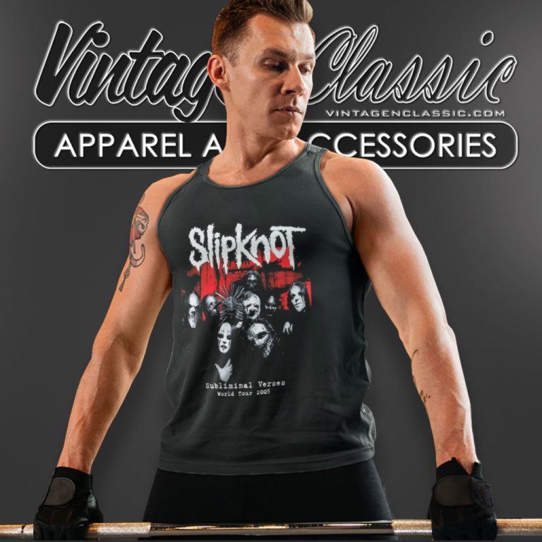 Slipknot Subliminal Verse World Tour Tank Top Racerback 1 Slipknot Subliminal Verse World Tour Tank Top Racerback 1