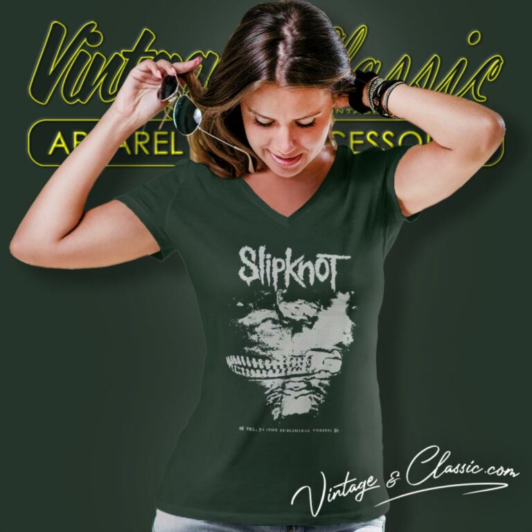 Slipknot Subliminal Verses V Neck TShirt Slipknot Subliminal Verses V Neck TShirt