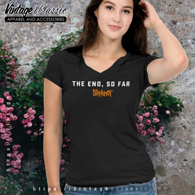 Slipknot The End So Far Logo Vneck Slipknot The End So Far Logo Vneck