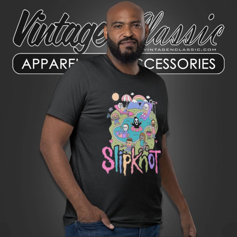 Slipknot Tour Cartoon Rainbow T Shirt 1 Slipknot Tour Cartoon Rainbow T Shirt 1