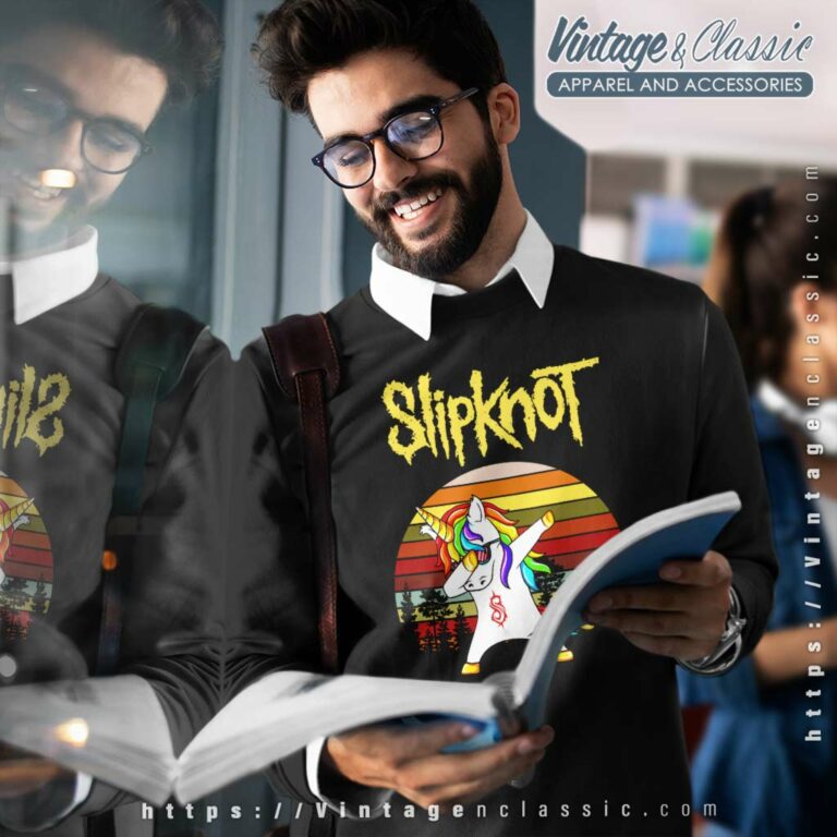 Slipknot Unicorn Dabbing Rainbow Sweatshirt Slipknot Unicorn Dabbing Rainbow Sweatshirt