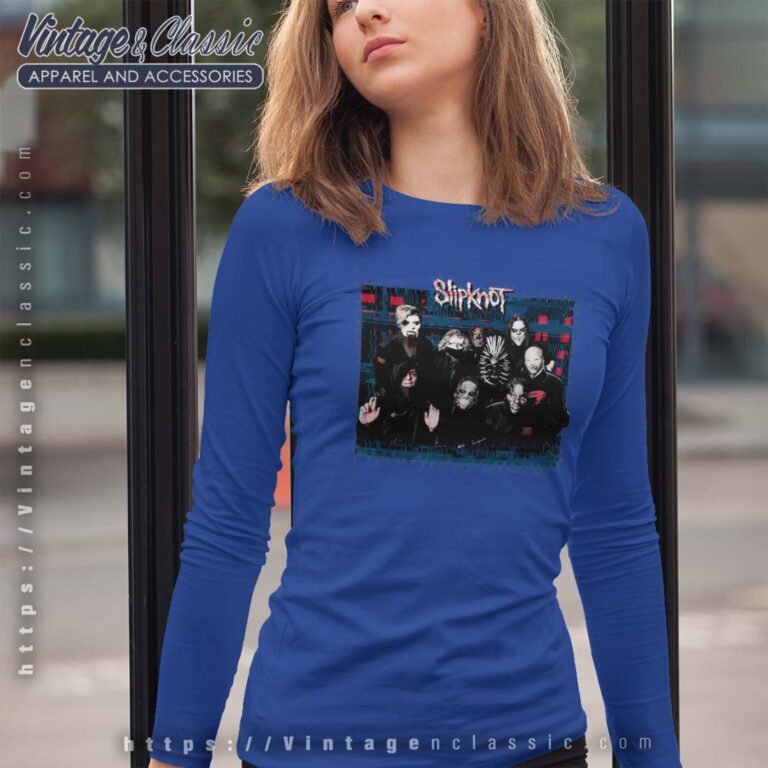 Slipknot We Are Not Your Kind Blue Glitch Longsleeves Slipknot We Are Not Your Kind Blue Glitch Longsleeves