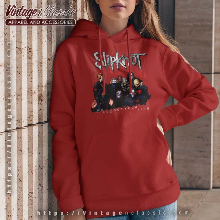 Slipknot We Are Not Your Kind Red Group Hoodie Slipknot We Are Not Your Kind Red Group Hoodie