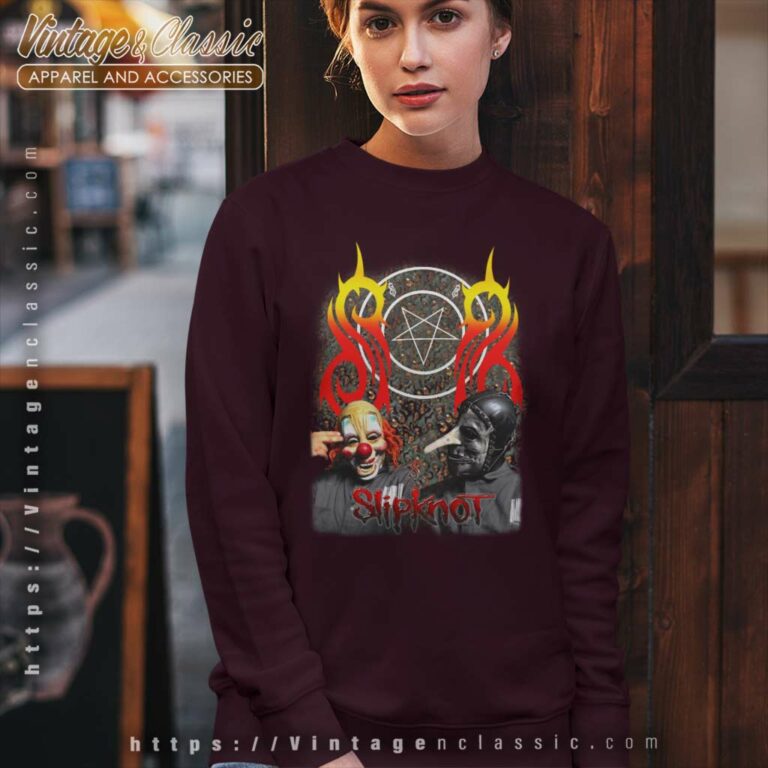 Slipknot Wearing Clown Mask Sweatshirt Slipknot Wearing Clown Mask Sweatshirt