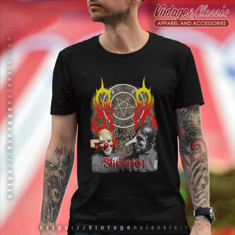 Slipknot Wearing Clown Mask T Shirt Slipknot Wearing Clown Mask T Shirt