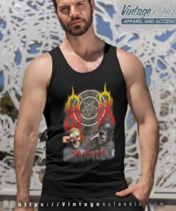 Slipknot Wearing Clown Mask Tank Top Racerback