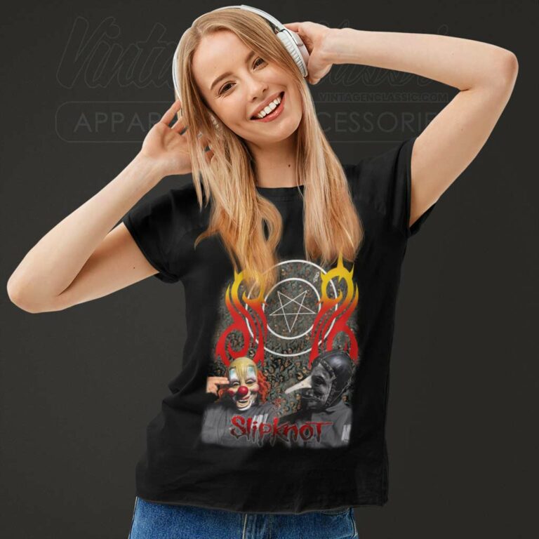 Slipknot Wearing Clown Mask Women TShirt Slipknot Wearing Clown Mask Women TShirt