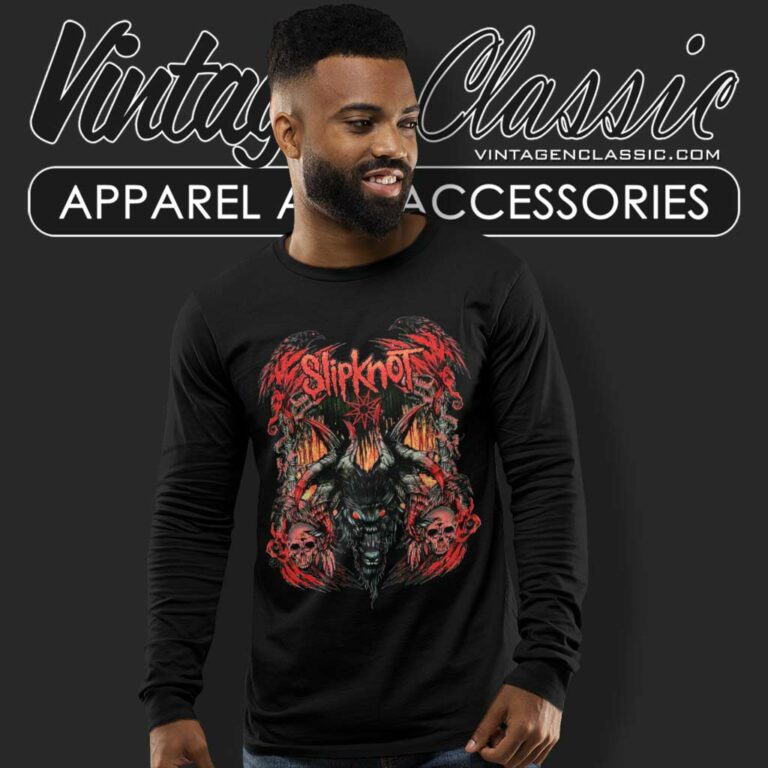 Slipknots Fiery Beast Graphic Long Sleeve Tee Slipknots Fiery Beast Graphic Long Sleeve Tee