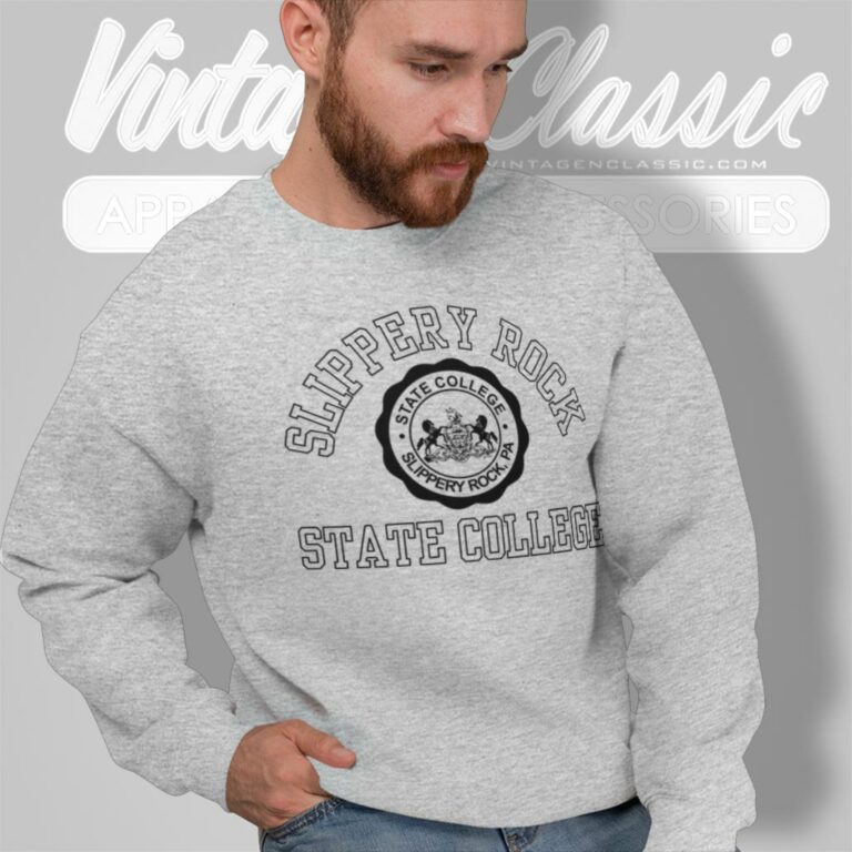 Slippery Rock State College Sweatshirt Slippery Rock State College Sweatshirt