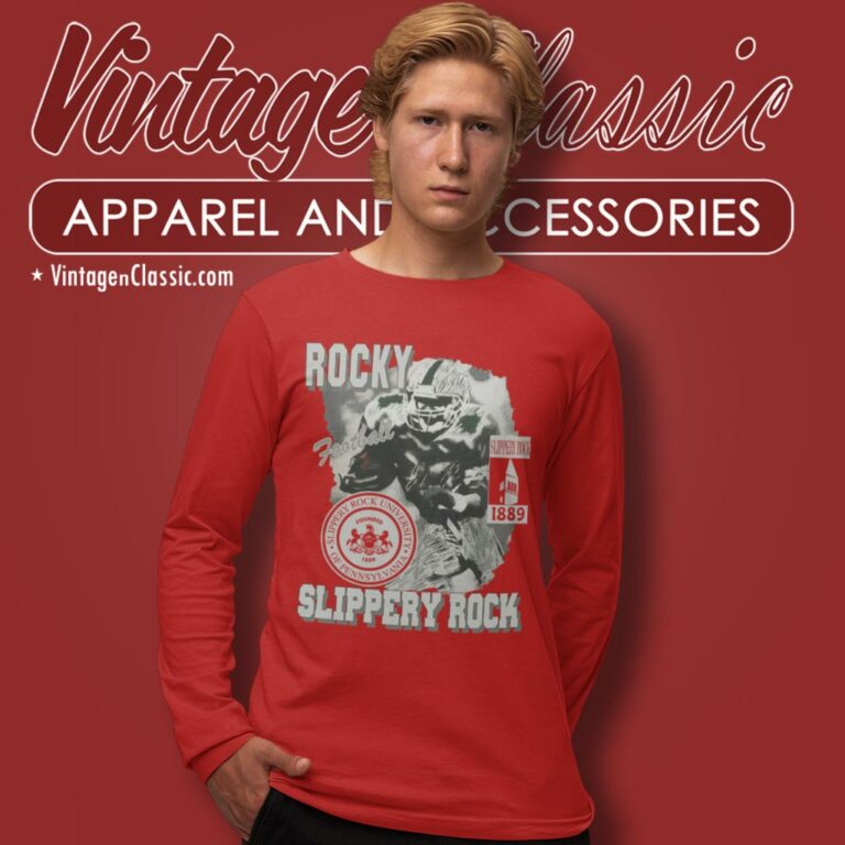 Slippery Rock University Football Pennsylvania Long Sleeve Tee Slippery Rock University Football Pennsylvania Long Sleeve Tee
