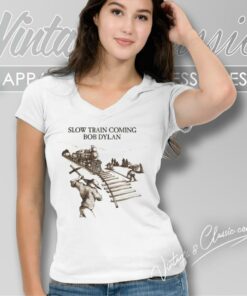Slow Train Coming Bob Dylan V Neck TShirt