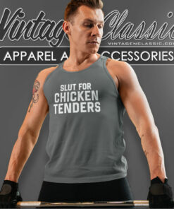Slut For Chicken Tenders Trending Tank Top Racerback