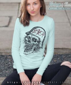 Slyer Tshirt Distressed Bloody Skull Longsleeves Wommen