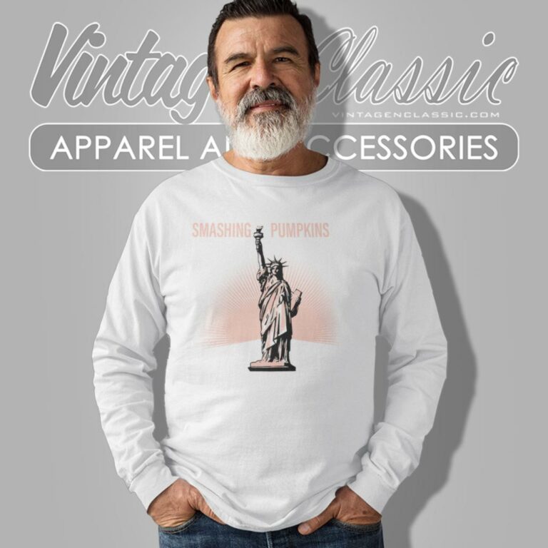 Smashing Pumpkins Statue Of Liberty Long Sleeve Tee Smashing Pumpkins Statue Of Liberty Long Sleeve Tee