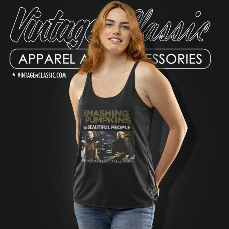 Smashing Pumpkins The Beautiful People Tank Top Racerback Smashing Pumpkins The Beautiful People Tank Top Racerback