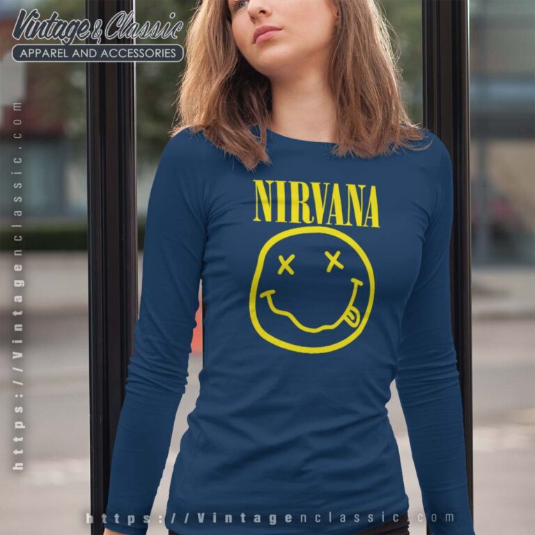 Smiley Band Logo Nirvana Longsleeves Smiley Band Logo Nirvana Longsleeves