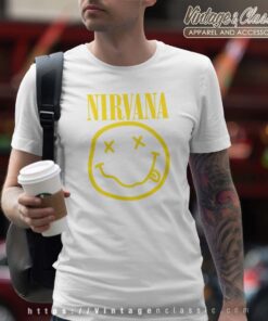 Smiley Band Logo Nirvana Tshirt