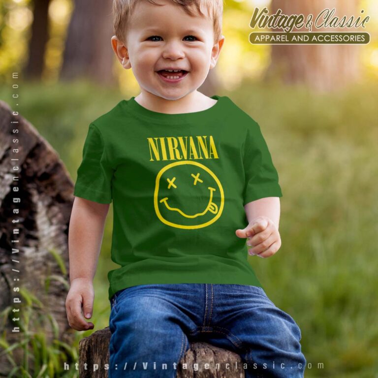 Smiley Band Logo Nirvana Tshirt Kid Smiley Band Logo Nirvana Tshirt Kid