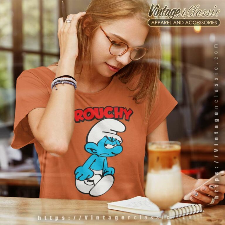Smurf Grouchy Women TShirt Smurf Grouchy Women TShirt