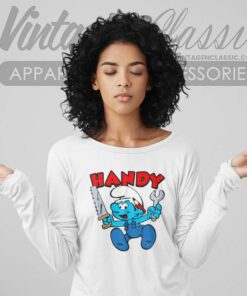 Smurf Handy Shirt 7 Smurf Handy Long Sleeve Tee