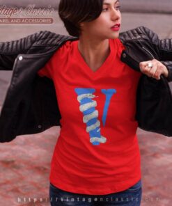 Snake Vlone Serpent Logo V Neck TShirt 1