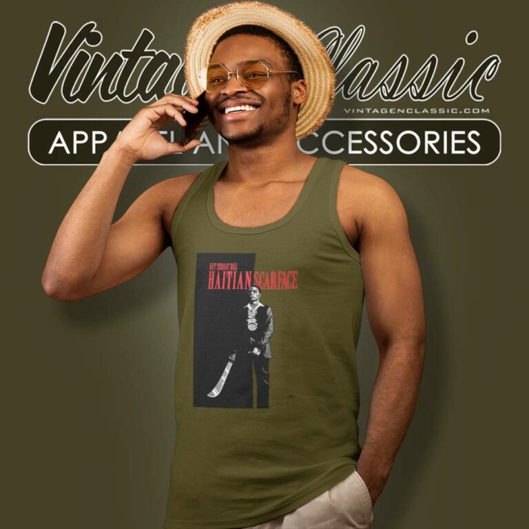 Sniper Gang Merch Haitian Scarface Tank Top Racerback Sniper Gang Merch Haitian Scarface Tank Top Racerback