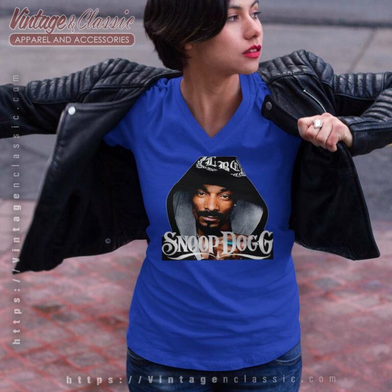 Snoop Dogg 90s Rap Style V Neck TShirt Snoop Dogg 90s Rap Style V Neck TShirt
