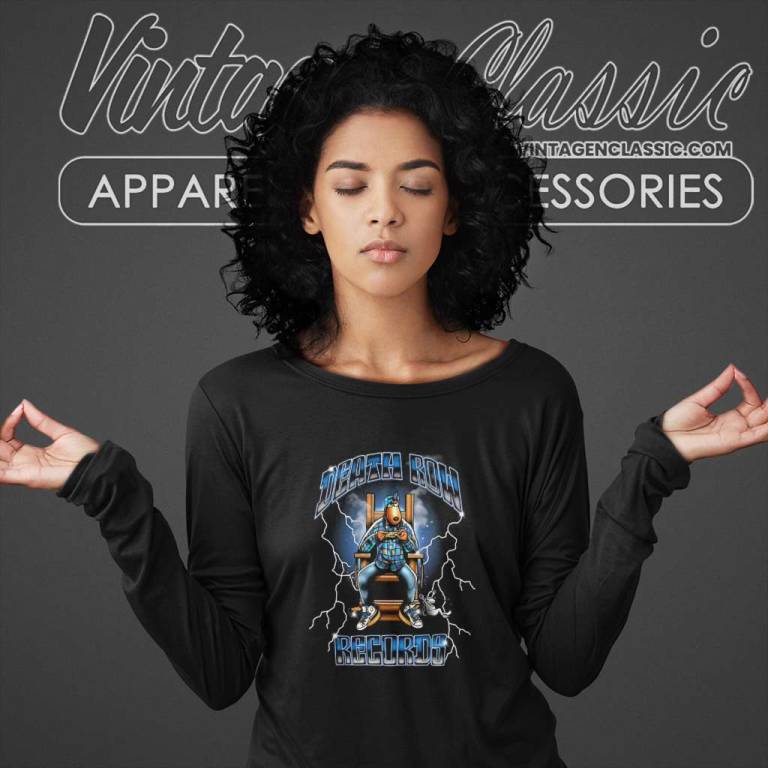 Snoop Dogg Death Row Records Logo Long Sleeve Tee Snoop Dogg Death Row Records Logo Long Sleeve Tee