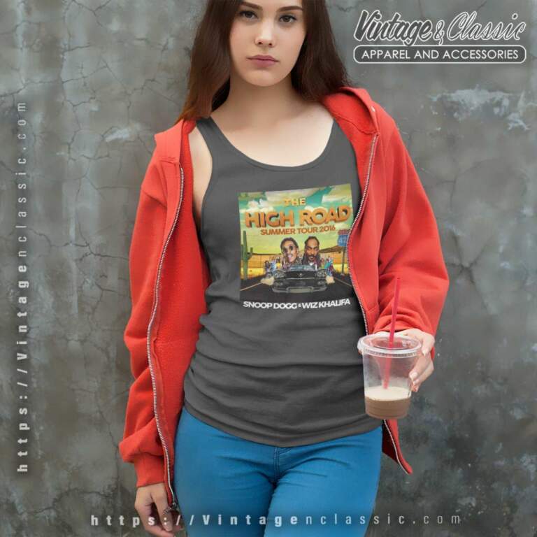 Snoop Dogg Wiz Khalifa High Road Tour 2016 Tank Top Racerback Snoop Dogg Wiz Khalifa High Road Tour 2016 Tank Top Racerback