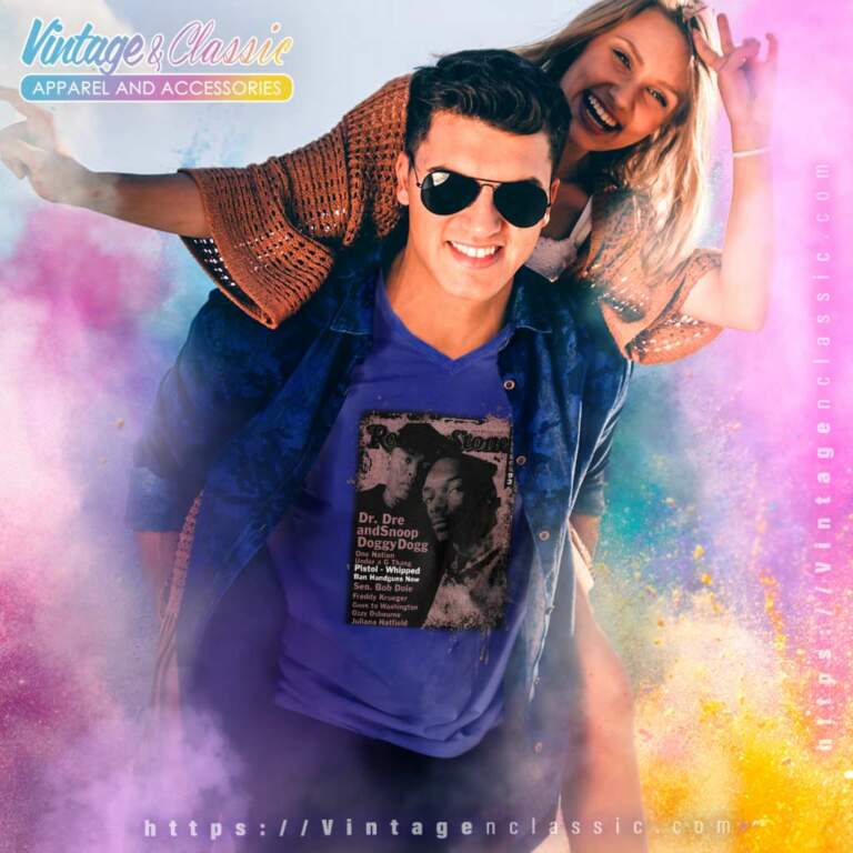 Snoop Doggy Dogg Dr Dre Rolling Stones V Neck TShirt Snoop Doggy Dogg Dr Dre Rolling Stones V Neck TShirt