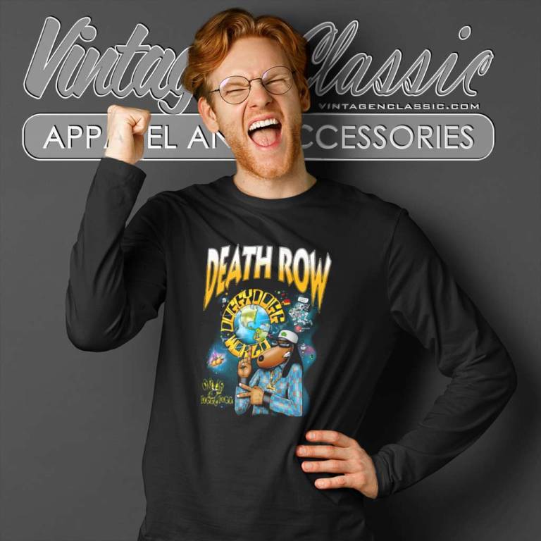 Snoop Doggy Dogg Its His World Death Row Long Sleeve Tee Snoop Doggy Dogg Its His World Death Row Long Sleeve Tee