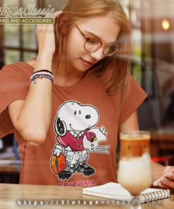 Snoopy A Strong And Proud Arizona Cardinals Shirt Women T shirt