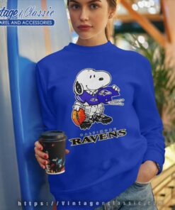 Snoopy A Strong And Proud Baltimore Ravens Shirt Sweatshirt