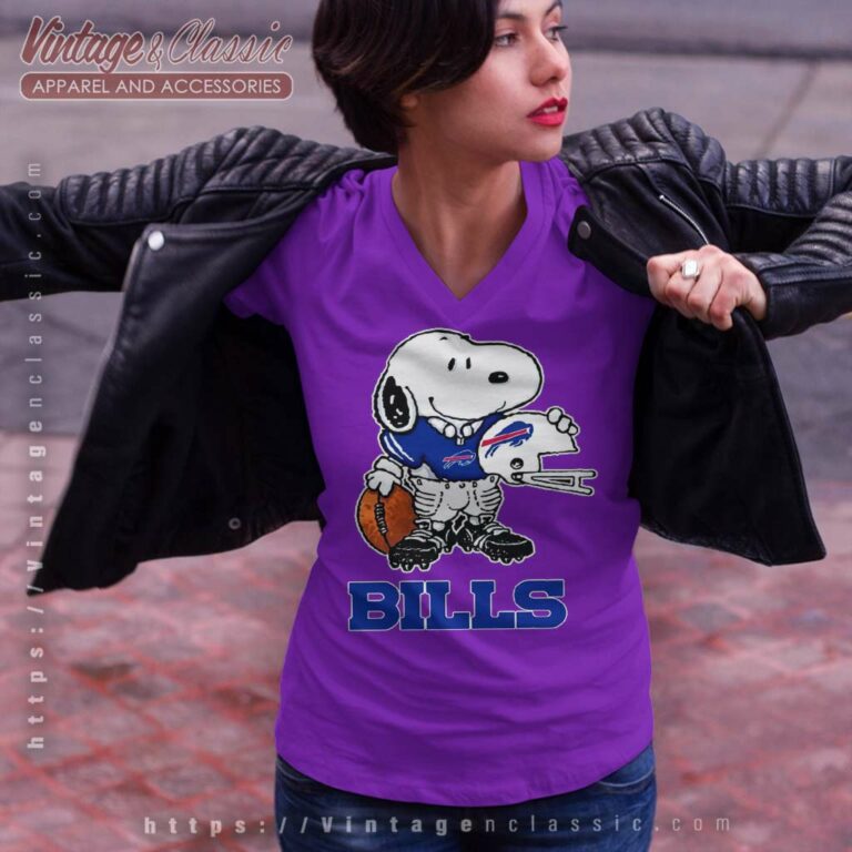 Snoopy A Strong And Proud Buffalo Bills Player Nfl V Neck TShirt Snoopy A Strong And Proud Buffalo Bills Player Nfl V Neck TShirt