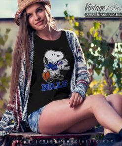 Snoopy A Strong And Proud Buffalo Bills Player Nfl Women TShirt