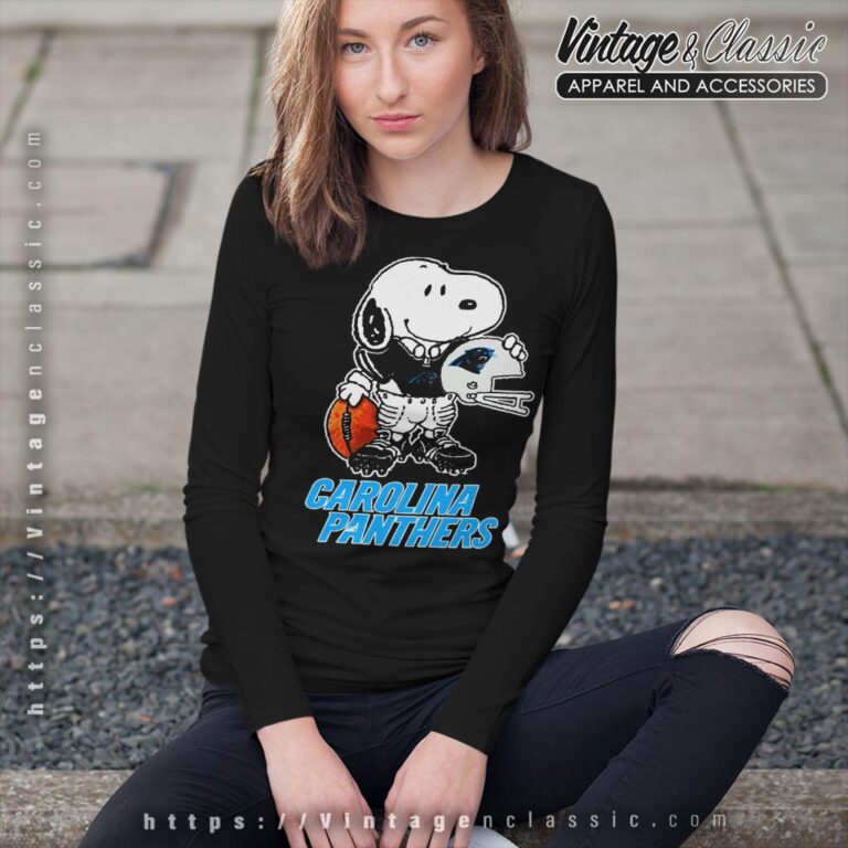 Snoopy A Strong And Proud Carolina Panthers Shirt Long Sleeve Tee Snoopy A Strong And Proud Carolina Panthers Shirt Long Sleeve Tee