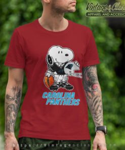 Snoopy A Strong And Proud Carolina Panthers Shirt T shirt