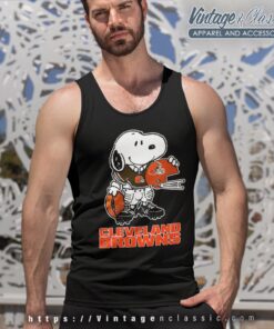 Snoopy A Strong And Proud Cleveland Browns Shirt