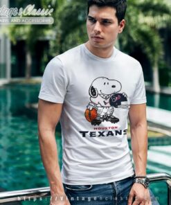 Snoopy A Strong And Proud Houston Texans Shirt