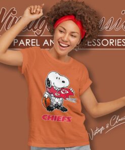 Snoopy A Strong And Proud Kansas city Chiefs Shirt Women T shirt