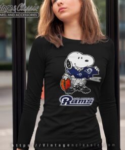 Snoopy A Strong And Proud Los Angeles Rams Shirt Long Sleeve Tee