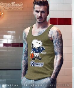 Snoopy A Strong And Proud Los Angeles Rams Shirt Tank Top Racerback