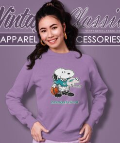 Snoopy A Strong And Proud Miami Dolphins Shirt